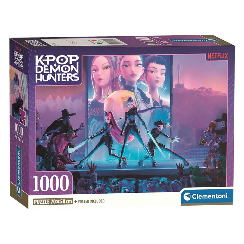 Afbeelding laden in galerijviewer, Clementoni legpuzzel kpop demon hunters - 1000st.