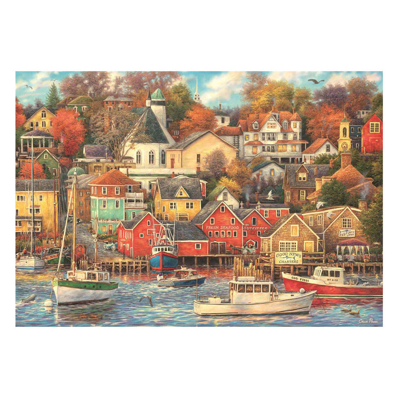Afbeelding laden in galerijviewer, Clementoni legpuzzel goede tijden haven - 1500st.