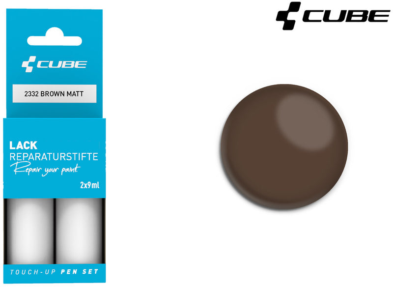 Afbeelding laden in galerijviewer, Cube touch-up pen set brown matt