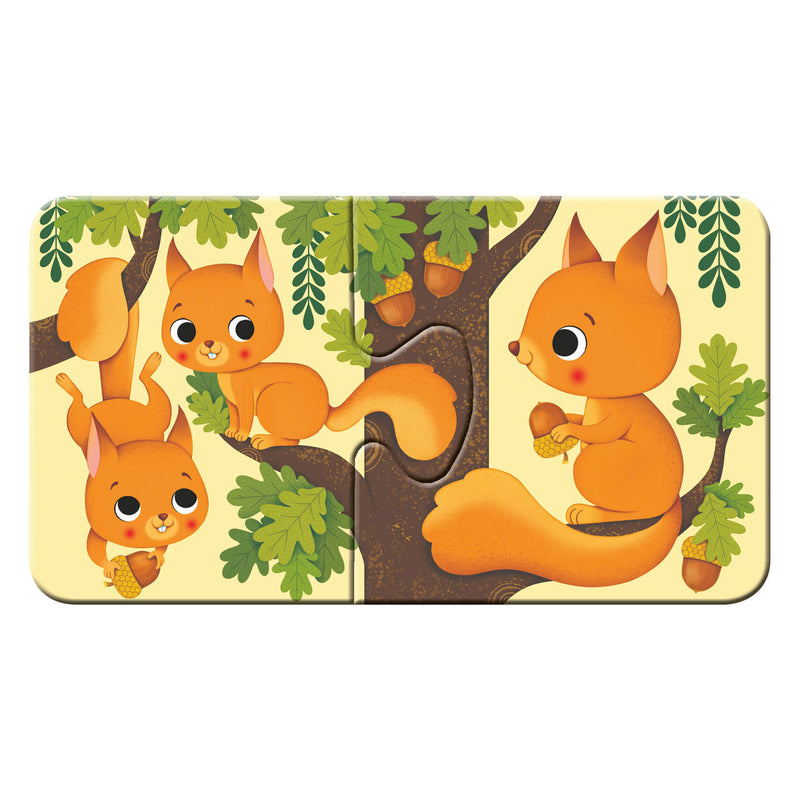 Afbeelding laden in galerijviewer, Ravensburger dieren en hun kleintjes - my first puzzles - 9x2 stukjes - kinderpuzzel