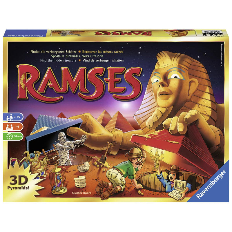 Afbeelding laden in galerijviewer, Ravensburger ramses bordspel (meertalig, 1 - 5 spelers, 30 minuten, vanaf 7 jaar)