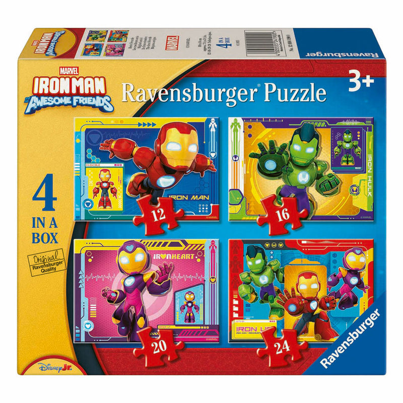 Afbeelding laden in galerijviewer, Ravensburger legpuzzel iron man en zijn fantastische vriendjes - 4 puzzels
