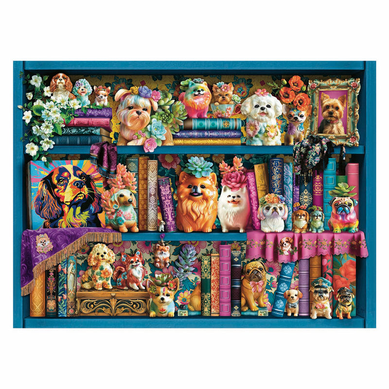 Afbeelding laden in galerijviewer, Ravensburger puzzel precious porcelain pugs - legpuzzel - 500 stukjes