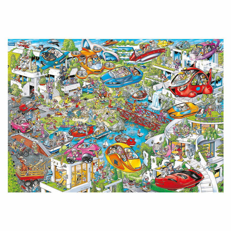 Afbeelding laden in galerijviewer, Ravensburger legpuzzel time travel 4 toekomst - 1000st.