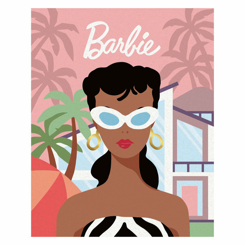 Afbeelding laden in galerijviewer, Ravensburger schilderen op nummer barbie 1959 creatief pakket volwassenen.