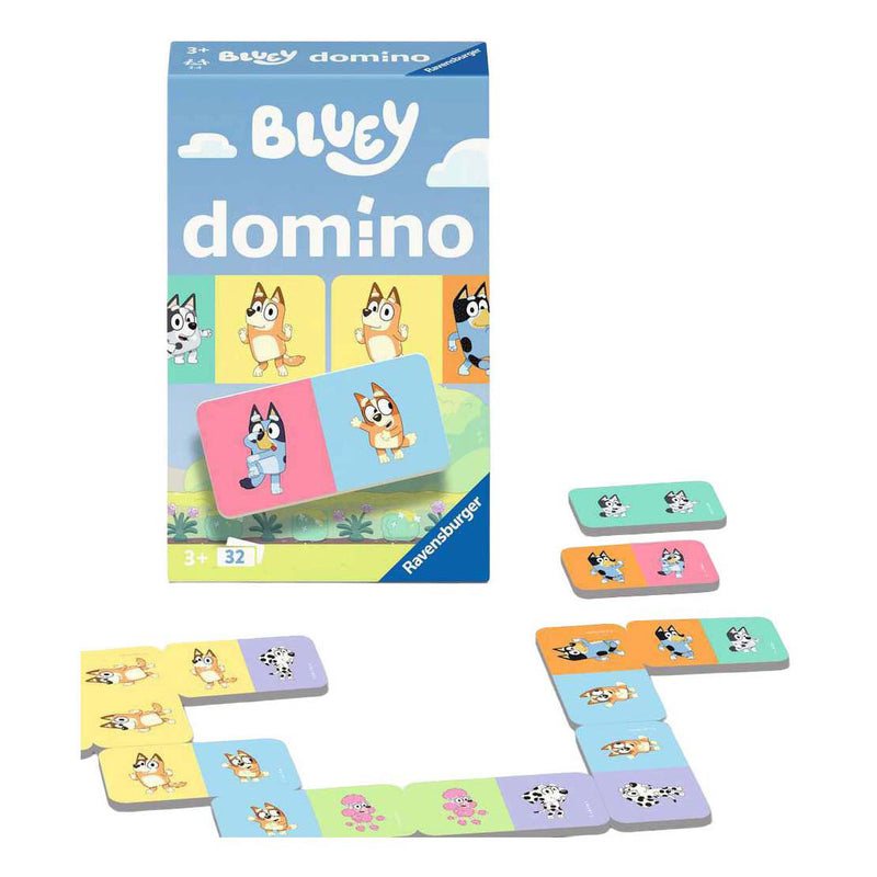 Afbeelding laden in galerijviewer, Ravensburger – bluey domino – pocketspel – vanaf 3 jaar