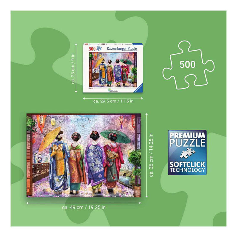 Afbeelding laden in galerijviewer, Ravensburger – kersenbloesemwandeling – legpuzzel – 500 stukjes