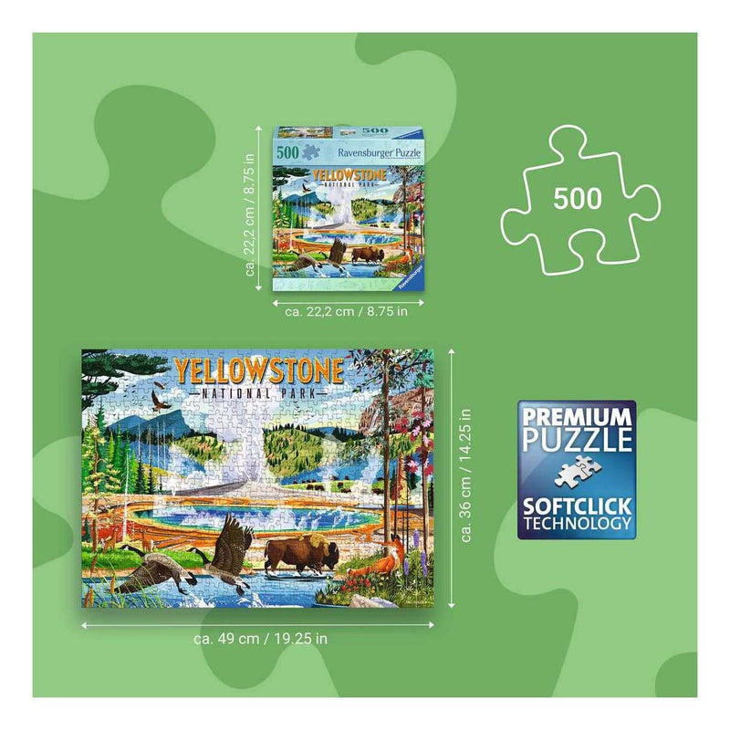 Afbeelding laden in galerijviewer, Ravensburger – yellowstone national park – legpuzzel – 500 stukjes