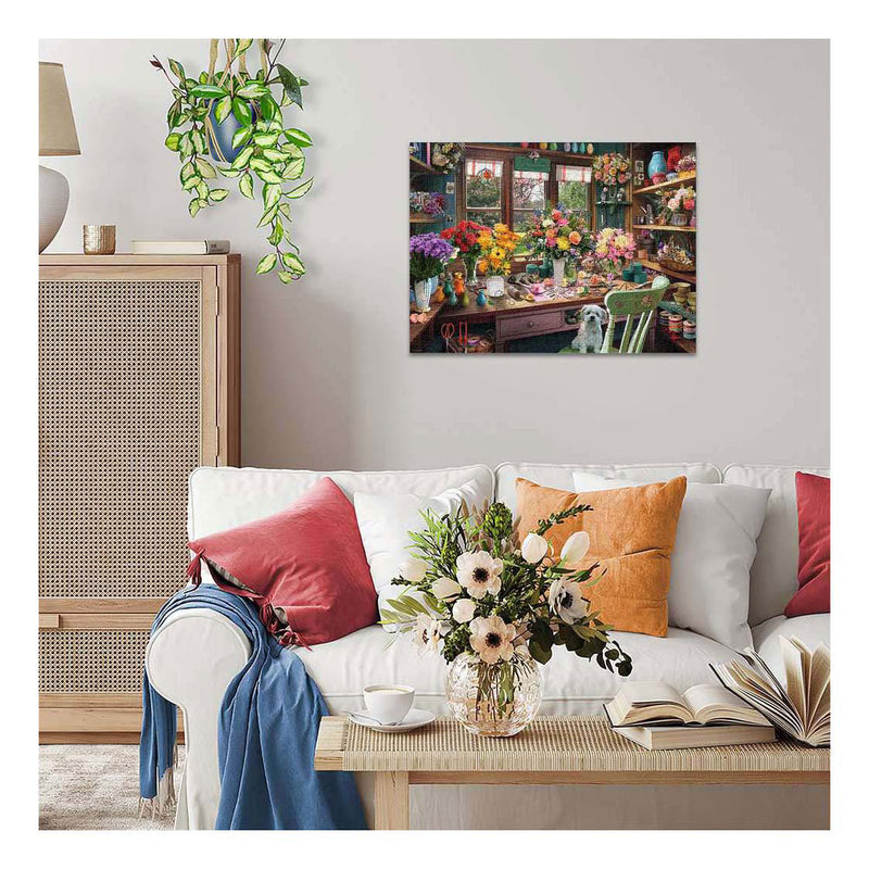 Afbeelding laden in galerijviewer, Ravensburger – my haven no.13: flower arranger – legpuzzel – 1000 stukjes