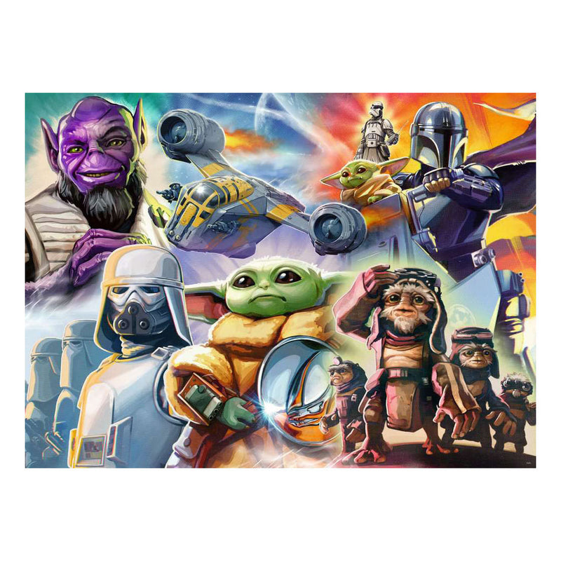 Afbeelding laden in galerijviewer, Ravensburger legpuzzel the mandalorian and grogu - 500st.