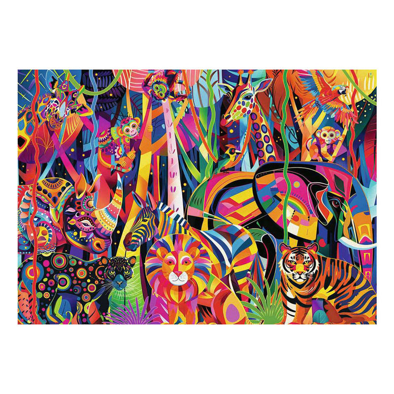 Afbeelding laden in galerijviewer, Ravensburger – jeweled jungle – legpuzzel – 1000 stukjes