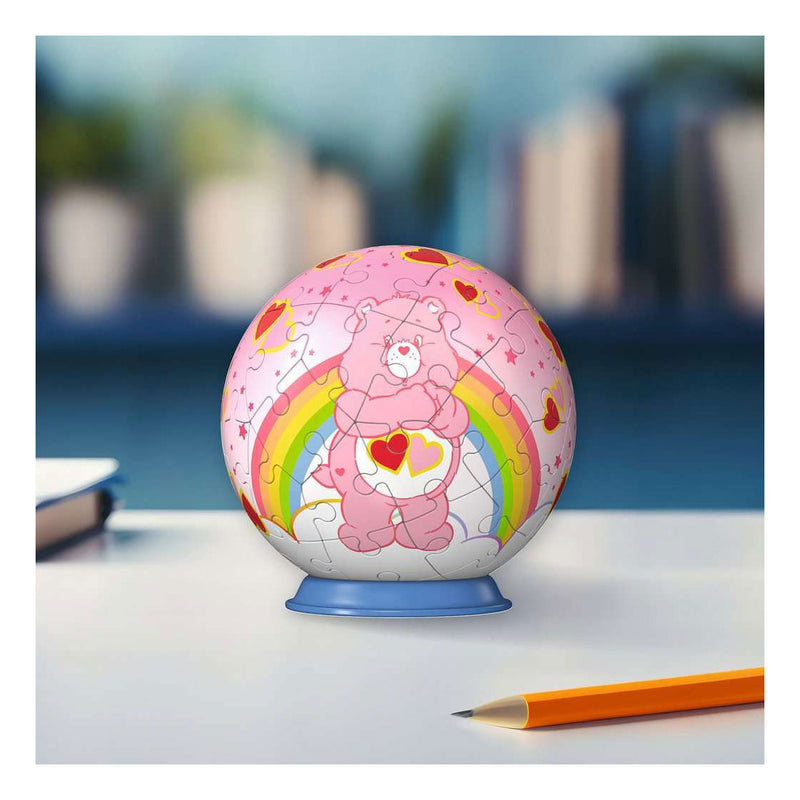 Afbeelding laden in galerijviewer, Ravensburger – care bears: love-a-lot bear – 3d puzzle-ball – 55 stukjes