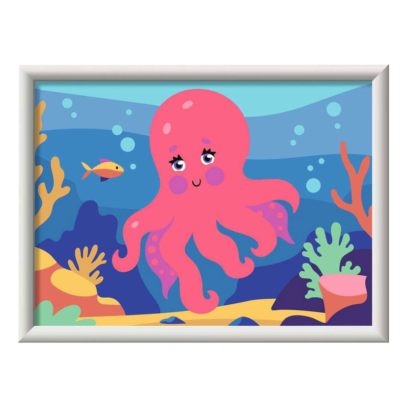 Afbeelding laden in galerijviewer, Ravensburger – creart: octopus (neon) – schilderen op nummer