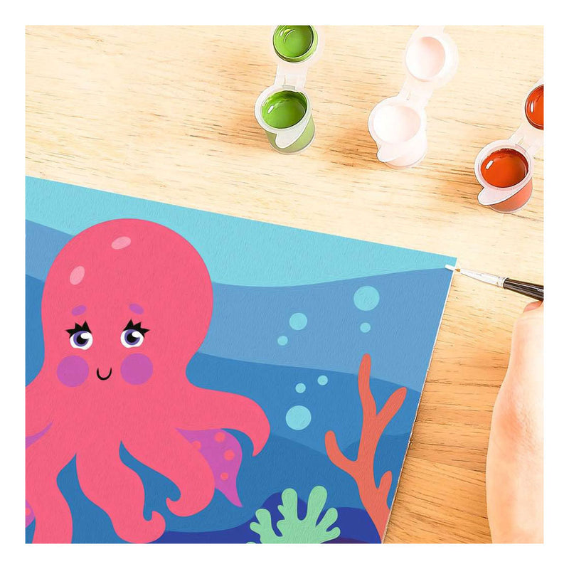 Afbeelding laden in galerijviewer, Ravensburger – creart: octopus (neon) – schilderen op nummer