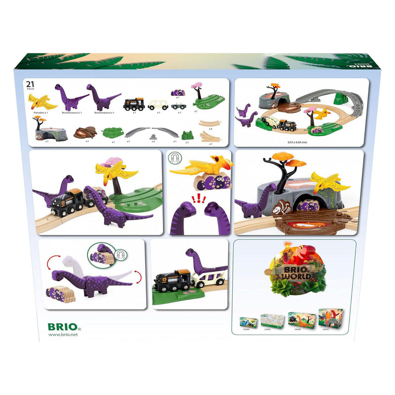Afbeelding laden in galerijviewer, Ravensburger brio treinset dino avonturen set - 21dlg.