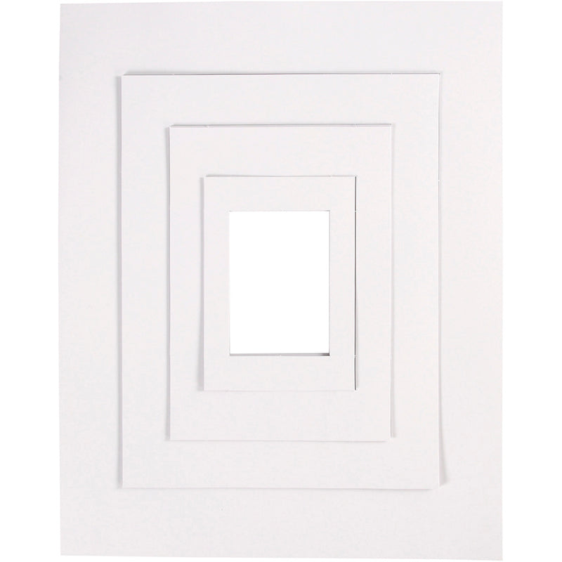 Afbeelding laden in galerijviewer, Https: www.cchobby.nl passepartout-lijsten-a3-a4-a5-a6-afm-13-4x18-9-19-7x27-9-28-3x36-6-39-5x49-6-cm-500-gr-wit-4x100-stuk-1-doos