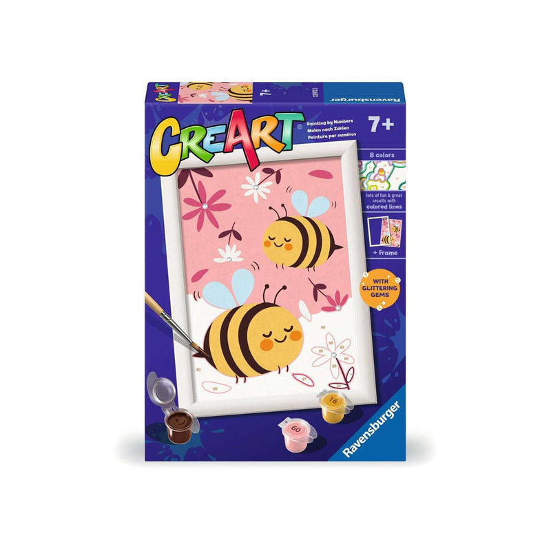 Afbeelding laden in galerijviewer, Ravensburger creart - happy bumblebees - schilderen op nummer