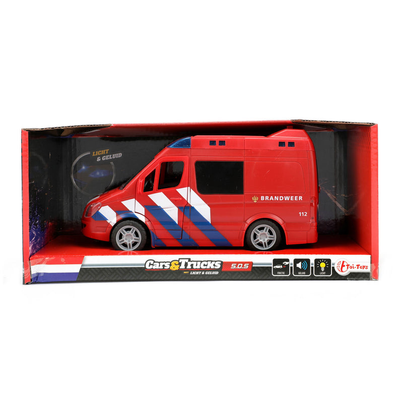 Afbeelding laden in galerijviewer, Toi-toys brandweerwagen met licht en geluid