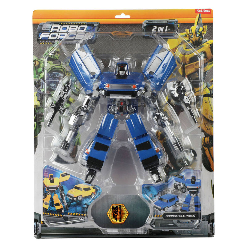 Afbeelding laden in galerijviewer, Roboforces veranderrobot - suv the super morpf blauw
