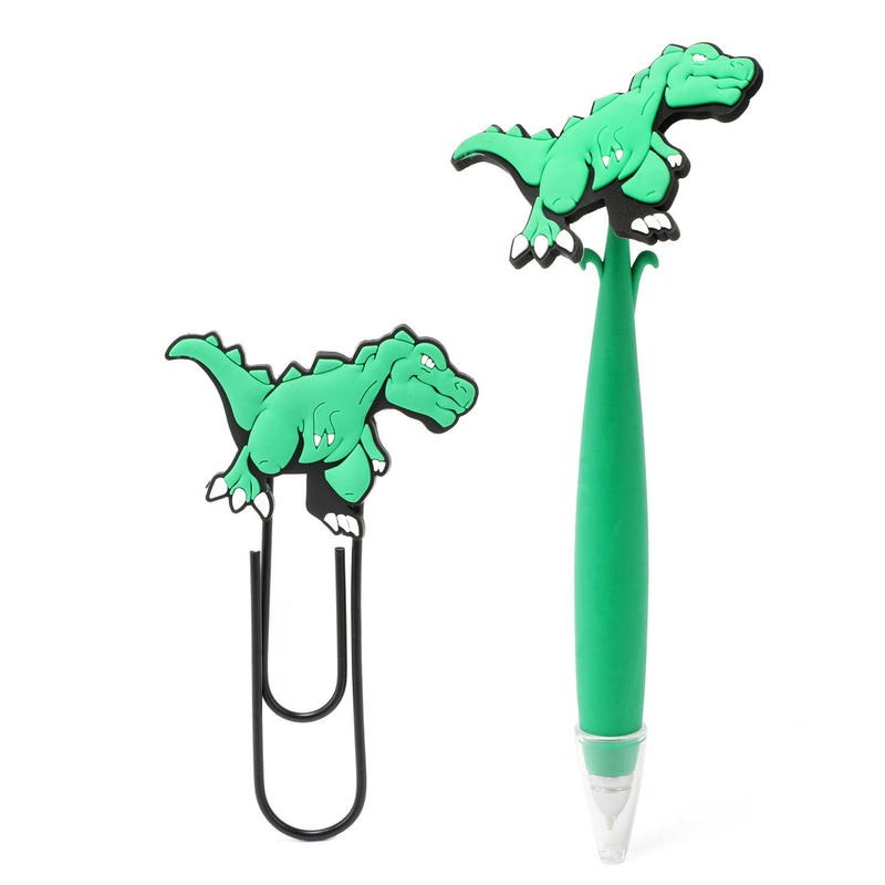 Afbeelding laden in galerijviewer, Toi-toys dinosaurus mega paperclip met pen