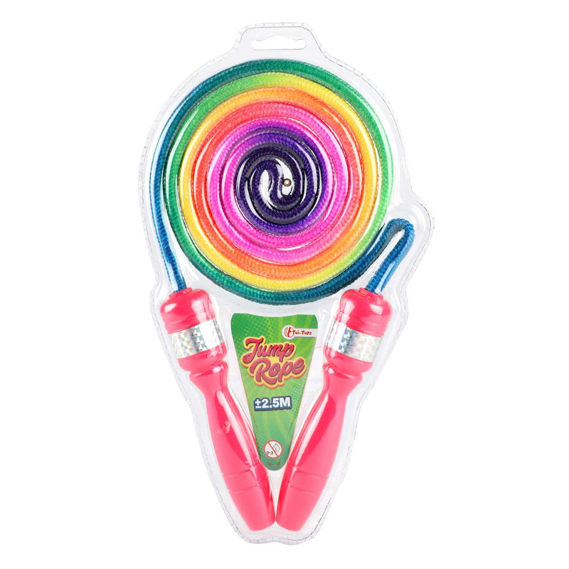 Afbeelding laden in galerijviewer, Toi-toys toi toys springtouw regenboof kleuren