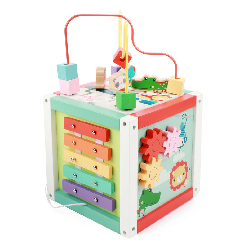 Afbeelding laden in galerijviewer, Fisher Price Activiteiten Kubus Hout