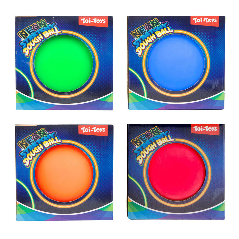 Afbeelding laden in galerijviewer, Toi-toys fun kneedbal neon, 10cm