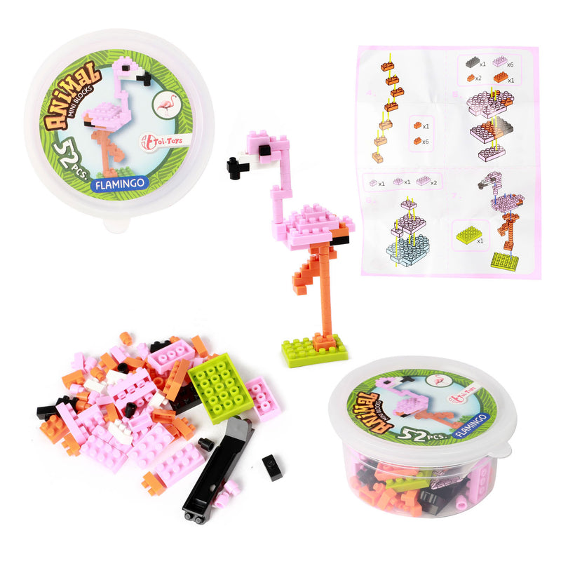 Afbeelding laden in galerijviewer, Toi-toys blocks bouwenstenen mini dier in potje