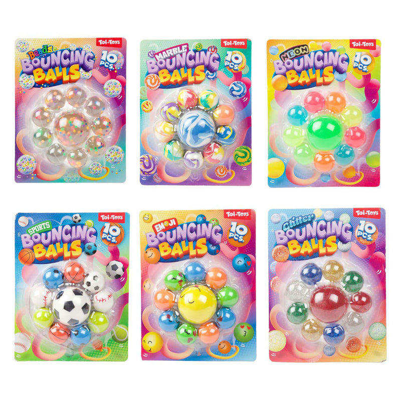 Afbeelding laden in galerijviewer, Toi-toys fun stuiterballen, 10st.