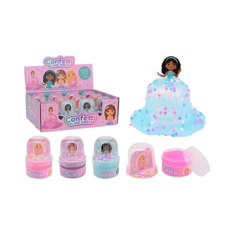 Afbeelding laden in galerijviewer, Johntoy john toy glitterjurk slijmfiguur 7x7x10cm
