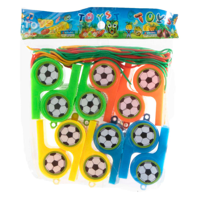 Afbeelding laden in galerijviewer, Jono toys voetbalfluitjes, 12st.
