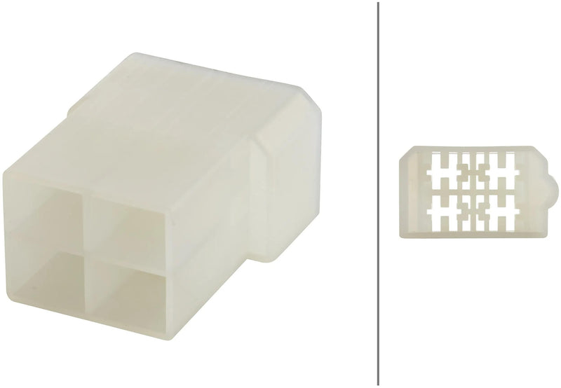 Afbeelding laden in galerijviewer, Hella stekkerbehuizing connector housing 4-polig