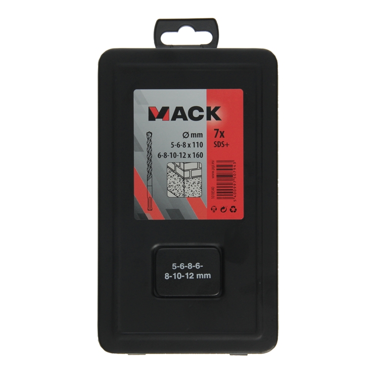 Afbeelding laden in galerijviewer, Mack 1018540 - hamerboor sds + set 7 delig 5-12mm | 3 stuks