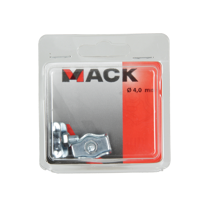 Afbeelding laden in galerijviewer, Mack 1006863 - 2 staaldraadklemmen simplex verzinkt 4mm bl | 5 stuks