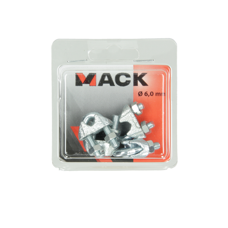 Afbeelding laden in galerijviewer, Mack 1006866 - 4 staaldraadklemmen crosby verzinkt 6mm bl | 5 stuks