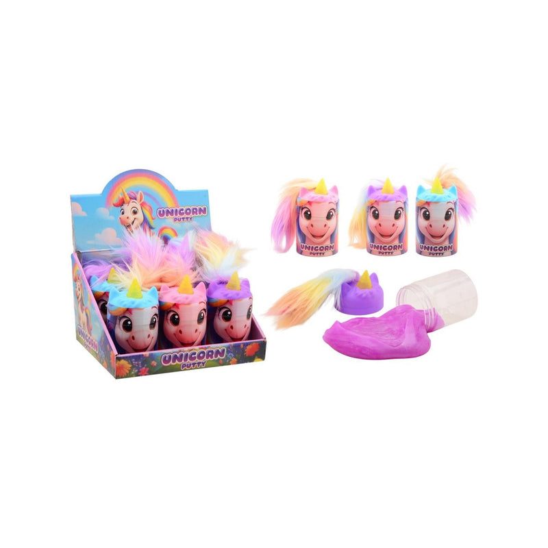 Afbeelding laden in galerijviewer, Johntoy crazy fluffy hair unicorn putty
