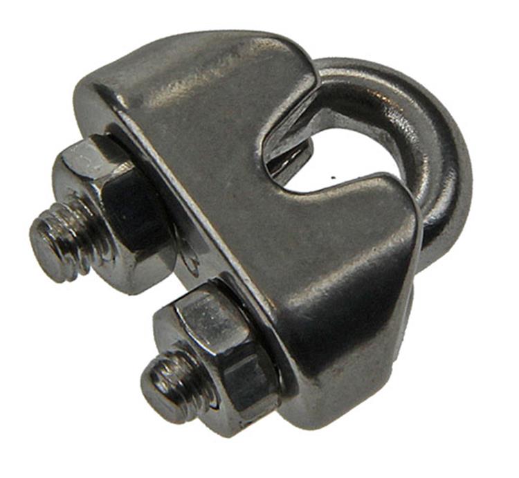 Afbeelding laden in galerijviewer, Mack 1006889 - 4 staaldraadklemmen crosby inox 3mm bl | 5 stuks