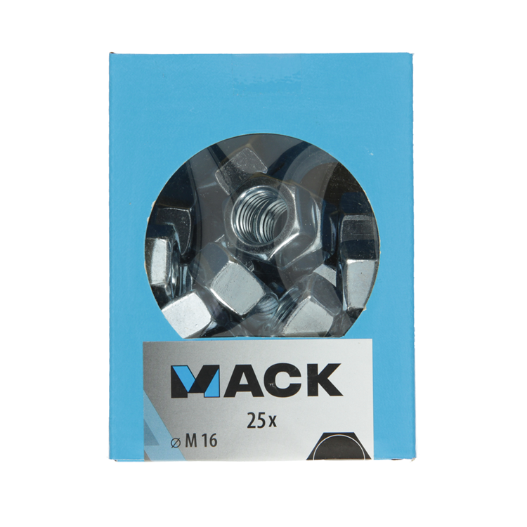 Afbeelding laden in galerijviewer, Mack 1007101 - zeskantmoeren 25 st m16 | 5 stuks