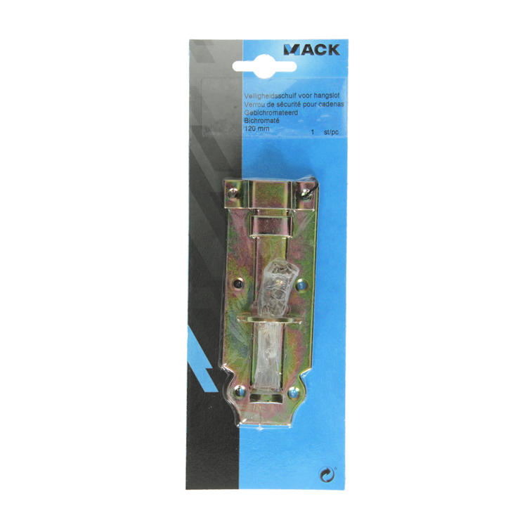 Afbeelding laden in galerijviewer, Mack 1014278 - hangslotschuif licht model, bichromaat 120mm | 5 stuks