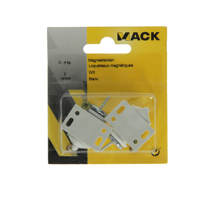 Afbeelding laden in galerijviewer, Mack 1013834 - 2 magneetsloten wit 3 - 4 kg | 5 stuks