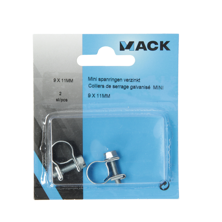 Afbeelding laden in galerijviewer, Mack 1011655 - 2 mini spanringen verzinkt 9x11mm | 10 stuks