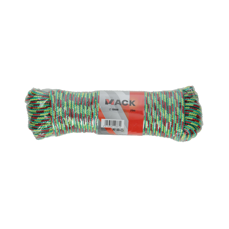 Afbeelding laden in galerijviewer, Mack 1014941 - sporttouw pp gevlochten streng6mm 20m | 5 stuks