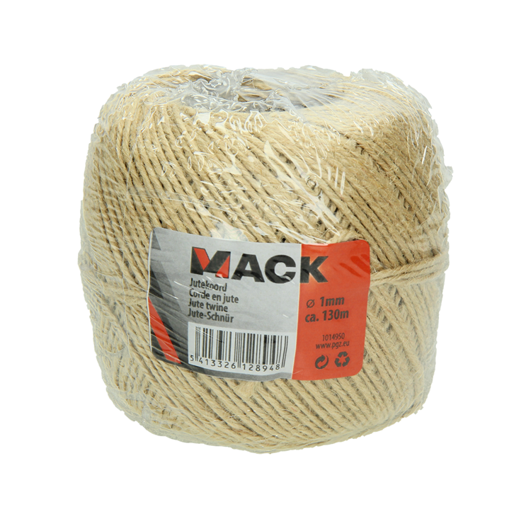 Afbeelding laden in galerijviewer, Mack 1014950 - jutetouw bobijn 1mm ca 130m | 5 stuks