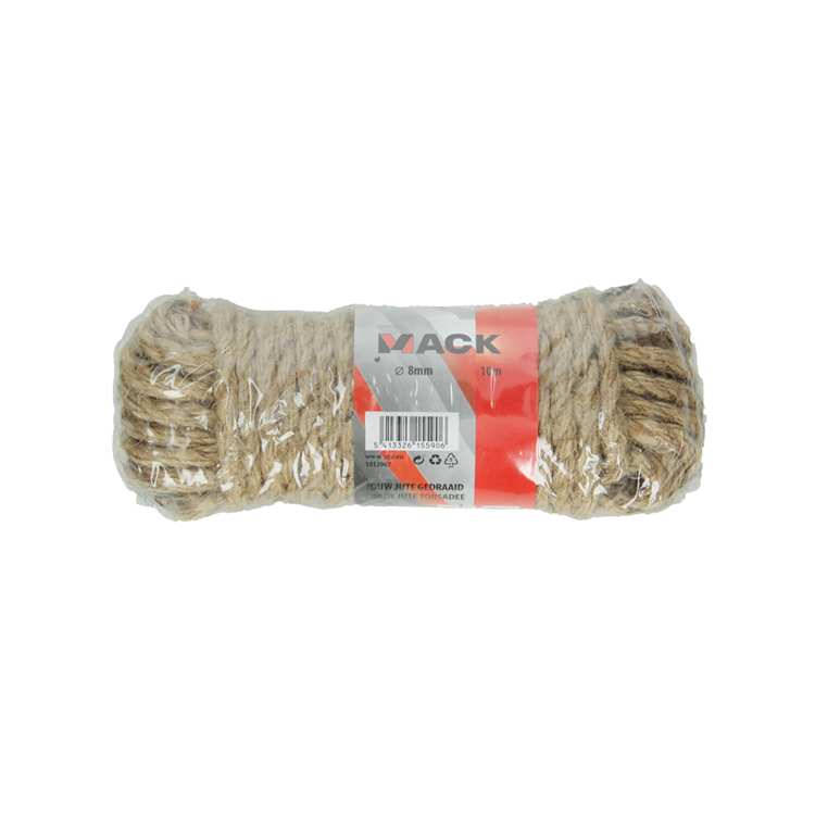 Afbeelding laden in galerijviewer, Mack 1013967 - jutetouw gedraaid streng 8mm 10m | 5 stuks