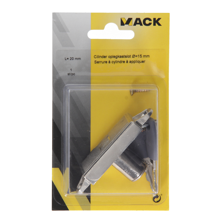 Afbeelding laden in galerijviewer, Mack 1014018 - cilinder oplegkastslot ø 15 mm l20 mm | 5 stuks