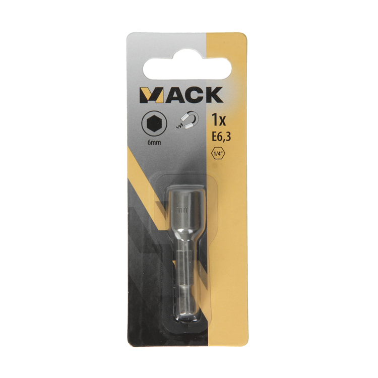 Afbeelding laden in galerijviewer, Mack 1018312 - zeskantdop-bit magnet. 6mm | 5 stuks
