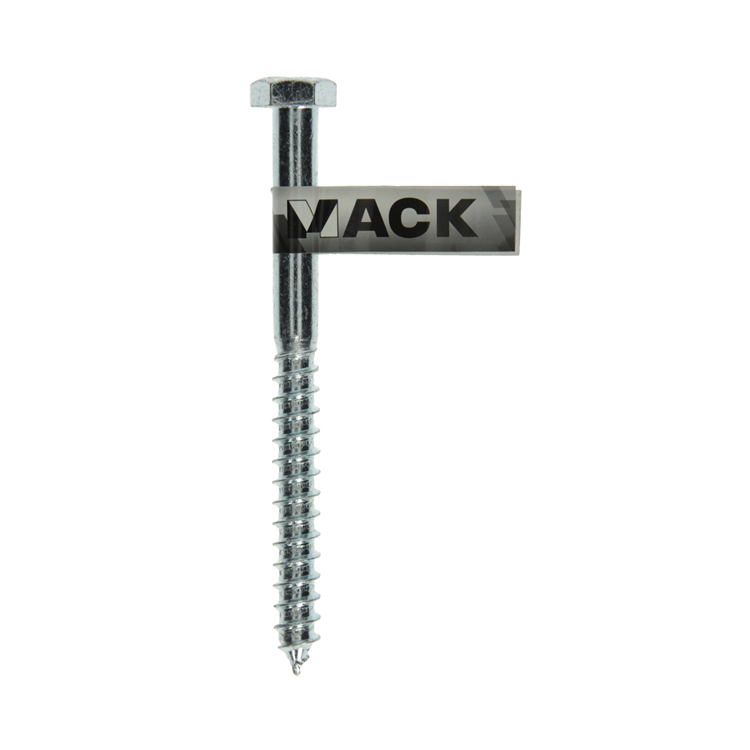 Afbeelding laden in galerijviewer, Mack 1017430 - houtdraadbout staal verzinkt 1 st 12 x 140 mm | 10 stuks