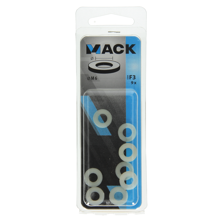Afbeelding laden in galerijviewer, Mack 1017731 - sluitring nylon 9 st m6 | 10 stuks