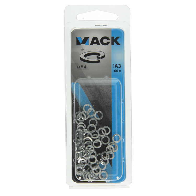 Afbeelding laden in galerijviewer, Mack 1017753 - veerring staal verz. 60st m4 | 10 stuks