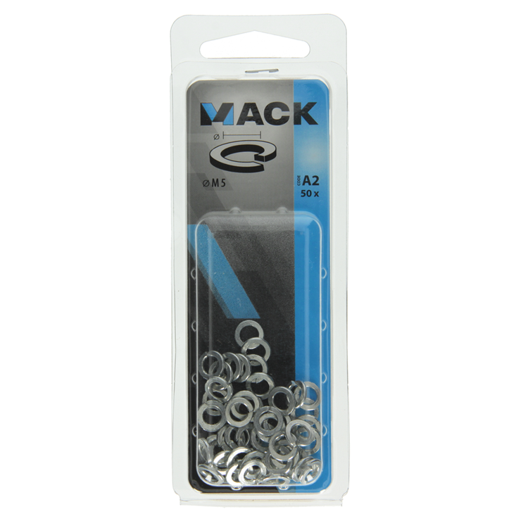 Afbeelding laden in galerijviewer, Mack 1017754 - veerring staal verz. 50st m5 | 10 stuks